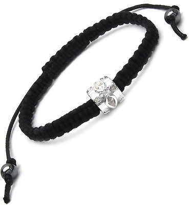 Johareez Sterling Silver Cubic Zirconia Rhodium Bracelet