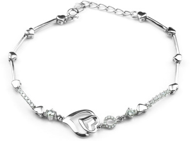 

Swank Silver Sterling Silver Cubic Zirconia Bracelet