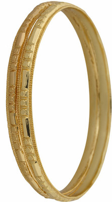 

Nisa Pearls Alloy Gold-plated Bangle Set(Pack of 2)