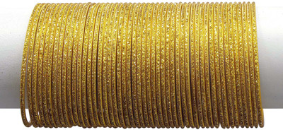 

Shiv_Jewels Metal Bangle Set(Pack of 48), Yellow