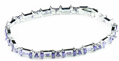 

Swank Silver Sterling Silver Bracelet, Multicolor