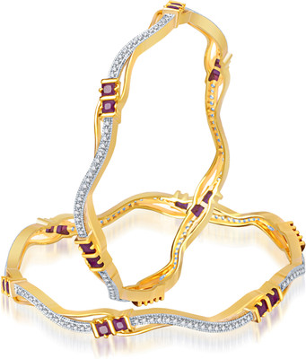 73% OFF on MEENAZ Alloy Cubic Zirconia Brass Bangle Set(Pack of 2) 73% OFF on MEENAZ Alloy Cubic Zirconia Brass Bangle Set(Pack of 2)