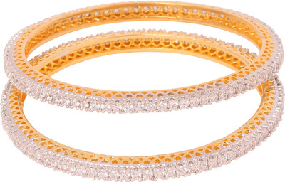 60% OFF on TOUCHSTONE Brass Bangle Set(Pack of 2)