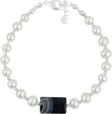Pearlz Ocean Alloy Agate, Pearl Bracelet