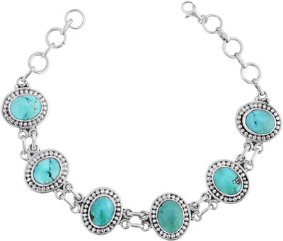 

Zivah Sterling Silver Turquoise Bracelet, Blue