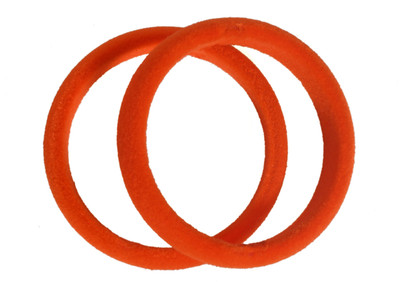 

Velvetty Plastic Bangle Set(Pack of 2), Orange