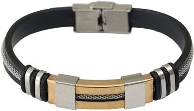 

Taj Pearl Leather Bracelet, Black