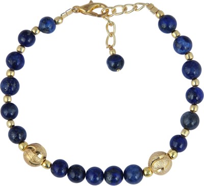 Pearlz Ocean Alloy Lapis Lazuli Gold-plated Bracelet