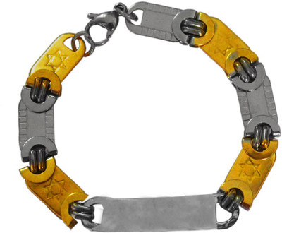 

Rich & Famous Alloy Gold-plated Bracelet, Gold;silver