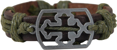

Taj Pearl Leather Bracelet, Brown