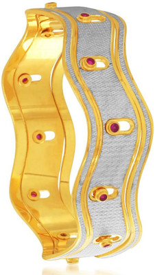 

Sukkhi Alloy Cubic Zirconia Gold-plated, Rhodium Bangle, Gold;white