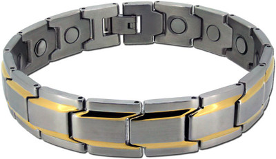 

Aarogyam Energy Jewellery Stainless Steel Titanium Bracelet, Silver