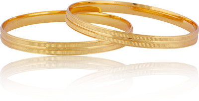 

Jewbang Alloy Gold-plated Bangle Set(Pack of 2)