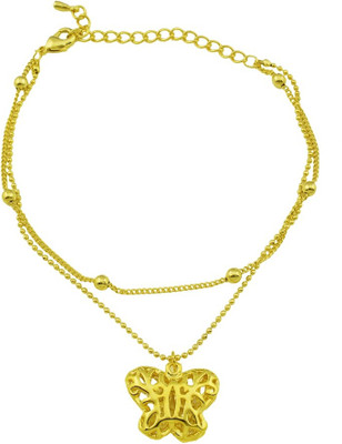 

High Trendz Alloy Cubic Zirconia Gold-plated Bracelet