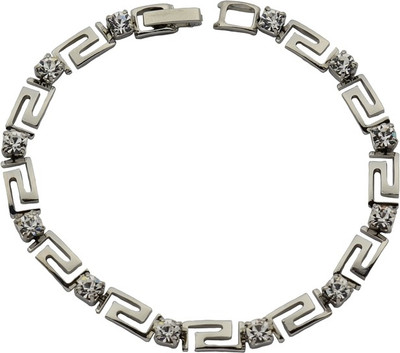 

High Trendz Alloy Cubic Zirconia Sterling Silver Bracelet