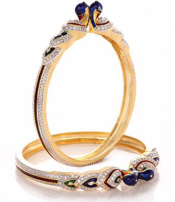 

Jewels Galaxy Alloy Bangle(Pack of 2), Multicolor