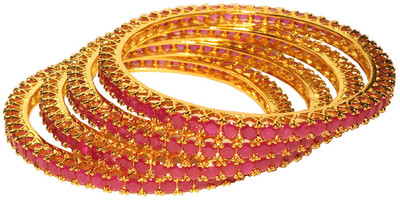 55% OFF on Affinity Alloy Cubic Zirconia Gold-plated Bangle Set(Pack of 4) 55% OFF on Affinity Alloy Cubic Zirconia Gold-plated Bangle Set(Pack of 4)