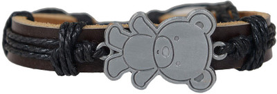 

Taj Pearl Leather Bracelet, Brown