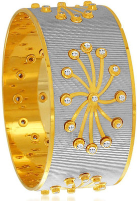 

Sukkhi Alloy Cubic Zirconia Gold-plated, Rhodium Bangle, Gold;white