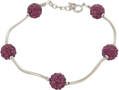 

Arisidh Sterling Silver Rhodium Bracelet, Multicolor