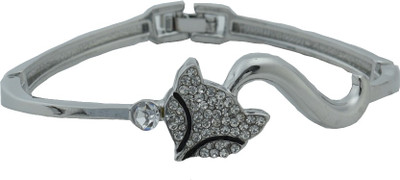 

High Trendz Alloy Cubic Zirconia Sterling Silver Bangle, Multicolor