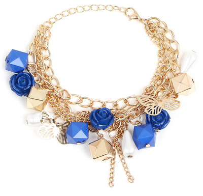 

Johareez Alloy Pearl Gold-plated Bracelet, Multicolor