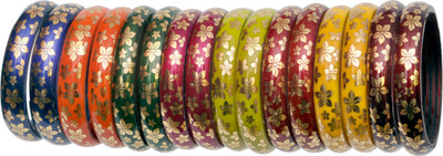 SAB Glass Bangle Set(Pack of 16)