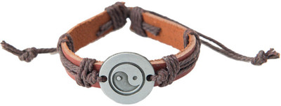 

Taj Pearl Leather Bracelet, Brown