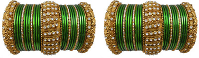 

My Design Alloy Gold-plated Bangle Set(Pack of 50), Green