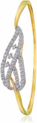 58% OFF on Alysa Alloy Rhodium, Gold-plated Bracelet