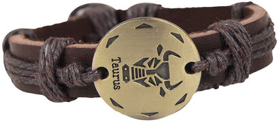 

Taj Pearl Leather Bracelet, Brown