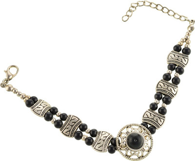 

Aaishwarya Alloy Beads Bracelet, Black