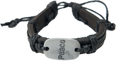

Taj Pearl Leather Bracelet, Brown