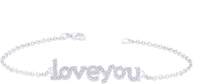 

Peora Alloy Rhodium Bracelet, Silver