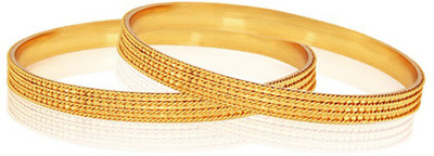 

Zeneme Alloy Bangle Set(Pack of 2), Gold