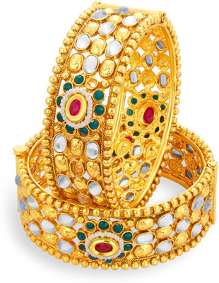 Sukkhi Alloy Gold-plated Bangle Set(Pack of 2)
