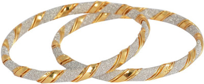

HKJ Metal Bangle Set(Pack of 2), Gold