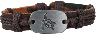

Taj Pearl Leather Bracelet, Brown