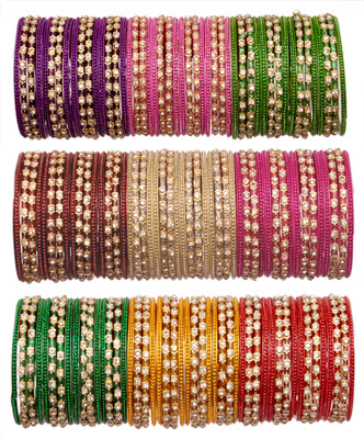 SAB Glass Zircon Bangle Set(Pack of 144)