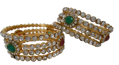1% OFF on My Design Alloy Crystal Gold-plated Bangle Set(Pack of 6) 1% OFF on My Design Alloy Crystal Gold-plated Bangle Set(Pack of 6)