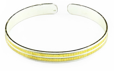 

Swank Silver Sterling Silver Kada, Multicolor