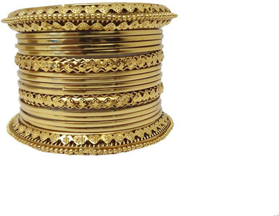 

My Design Alloy Bangle Set(Pack of 16), Gold