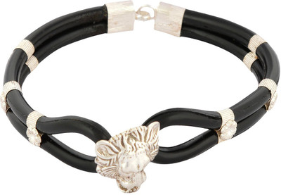 

Arisidh Sterling Silver Rhodium Bracelet, Black