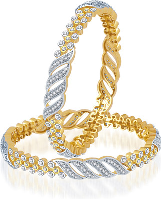 83% OFF on MEENAZ Alloy Cubic Zirconia Brass Bangle Set(Pack of 2) 83% OFF on MEENAZ Alloy Cubic Zirconia Brass Bangle Set(Pack of 2)