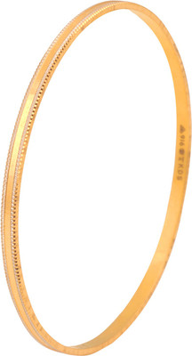 

ZKD Jewels Plain Yellow Gold 22kt Bangle(Rhodium Plated)