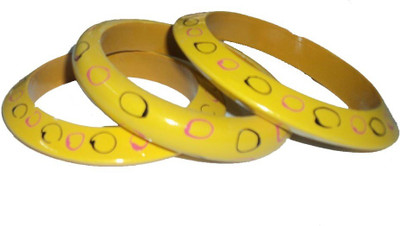 

Priyangi Fashion Era Wood Bangle Set(Pack of 3), Yellow