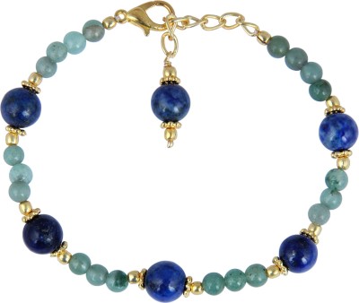Pearlz Ocean Alloy Lapis Lazuli Gold-plated Bracelet
