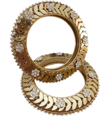 

My Design Alloy Gold-plated Bangle Set(Pack of 2)