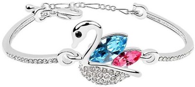 Silver Shoppee Alloy Crystal Rhodium Bracelet