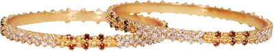 

Jewbang Alloy Gold-plated Bangle Set(Pack of 2), Multicolor